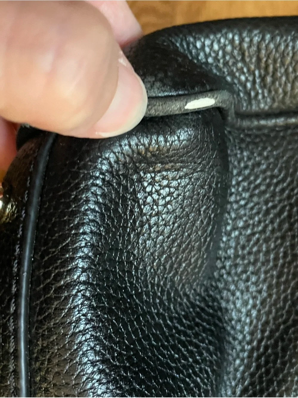 Kate Spade Mulberry Street Lise Black Pebble Leather Satchel Crossbody Bag